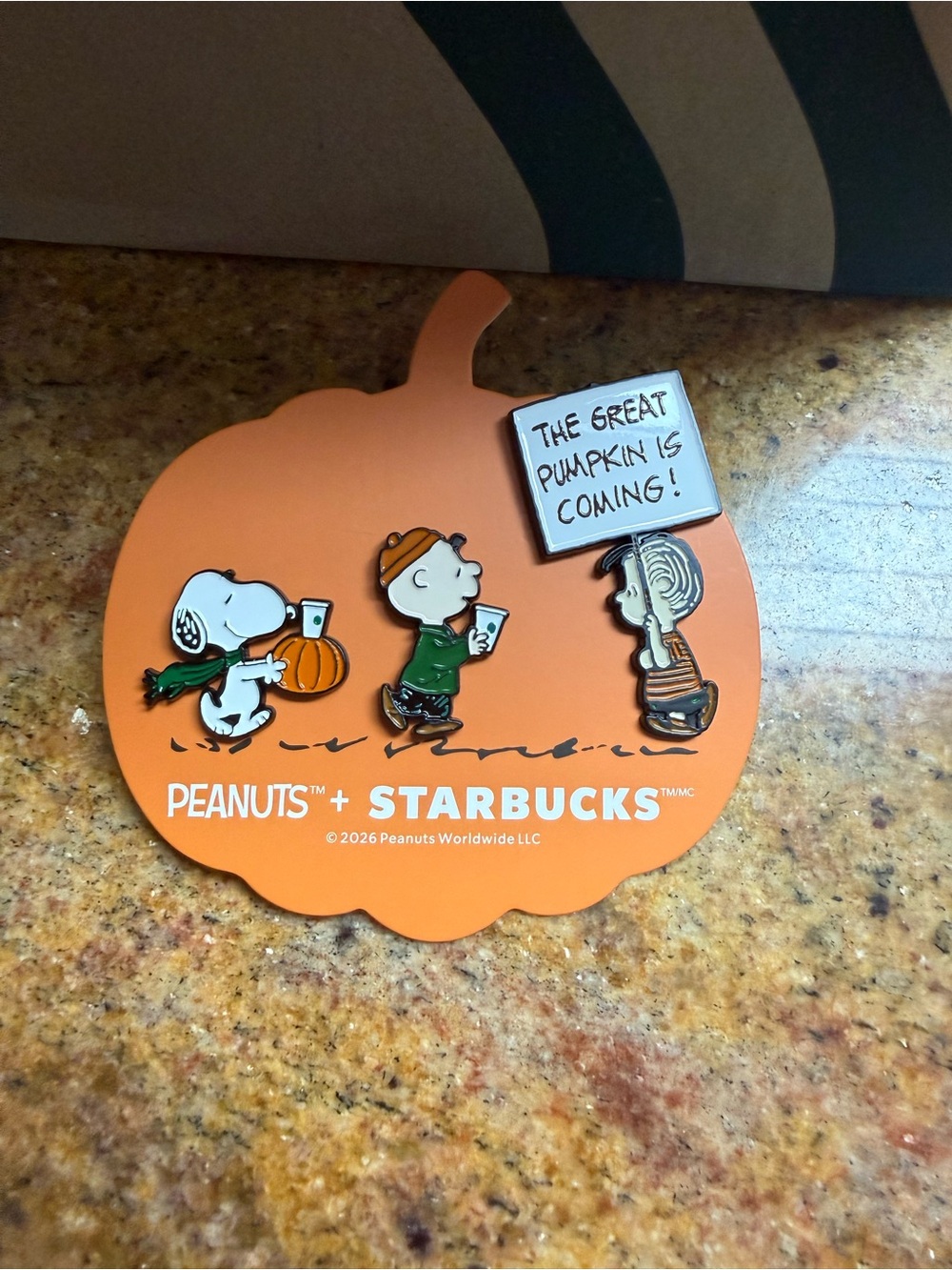 Starbucks Limited Edition Snoopy Glass Cup and Pin Set - Picture 11 of 16